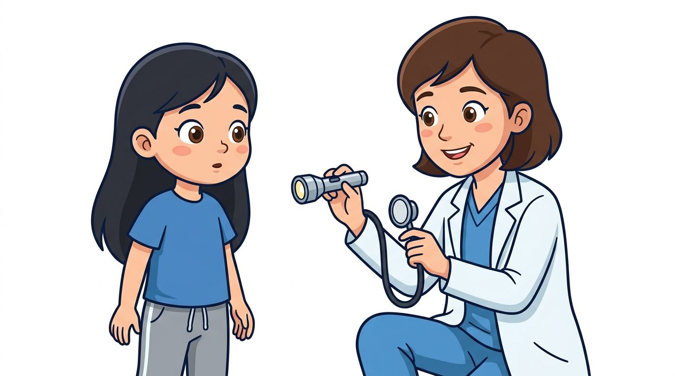 I watch the doctor get the tools ready.